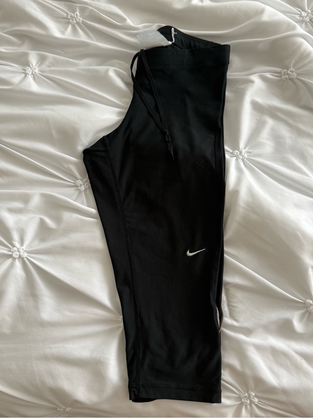 Nike Black Athletic Leggings with Swoosh